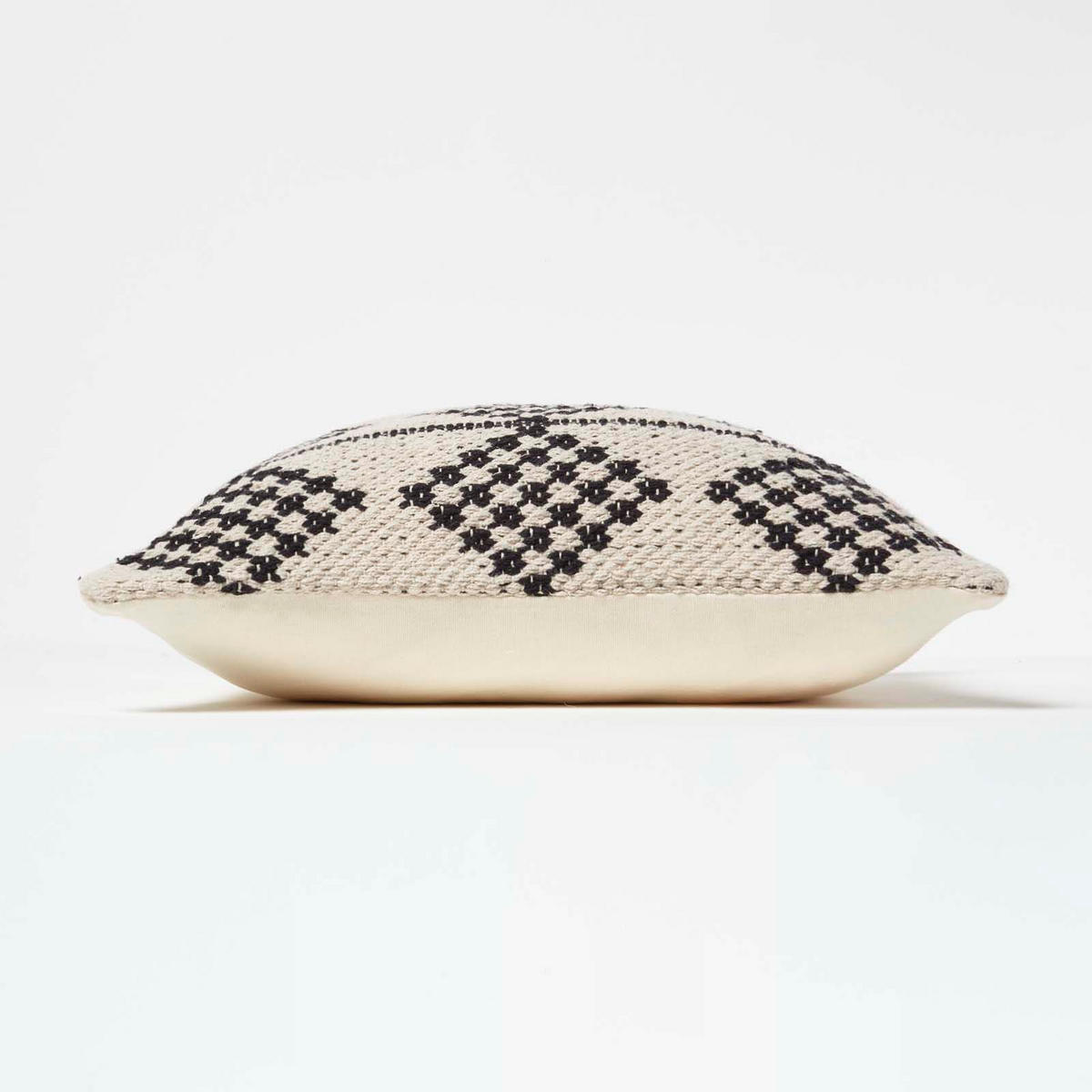 DEKOKISSEN Adana 45/45 cm geometrisch gemustert - Schwarz, Textil (45/45cm) - Homescapes