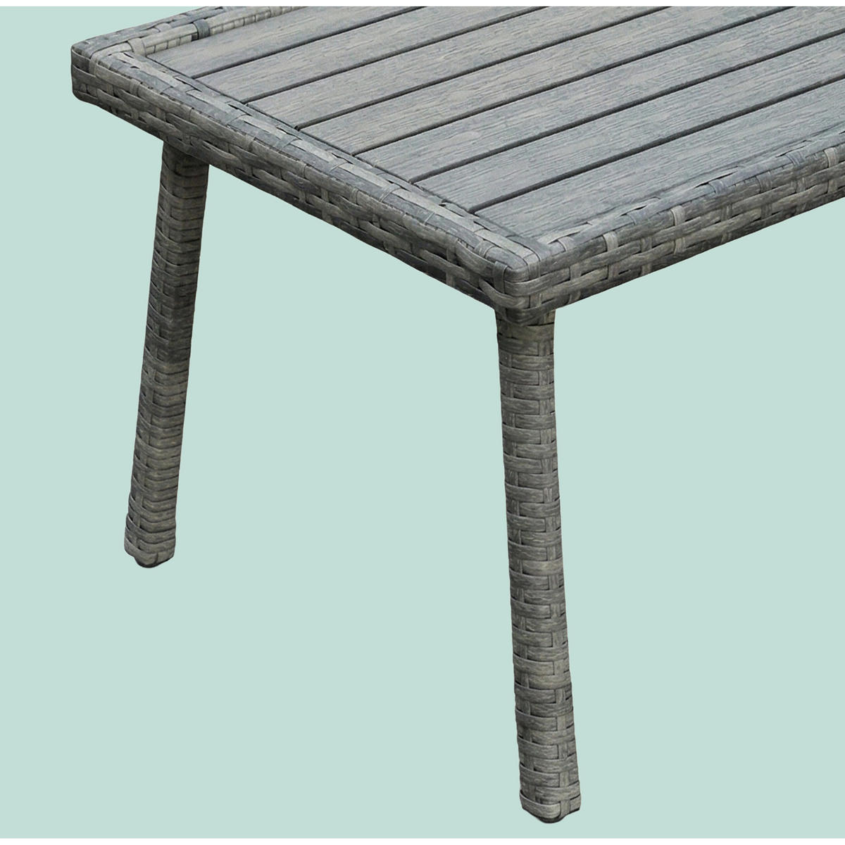 4-TLG.GARTENMÖBEL-SET - Grau, Kunststoff/Textil - Relaxdays