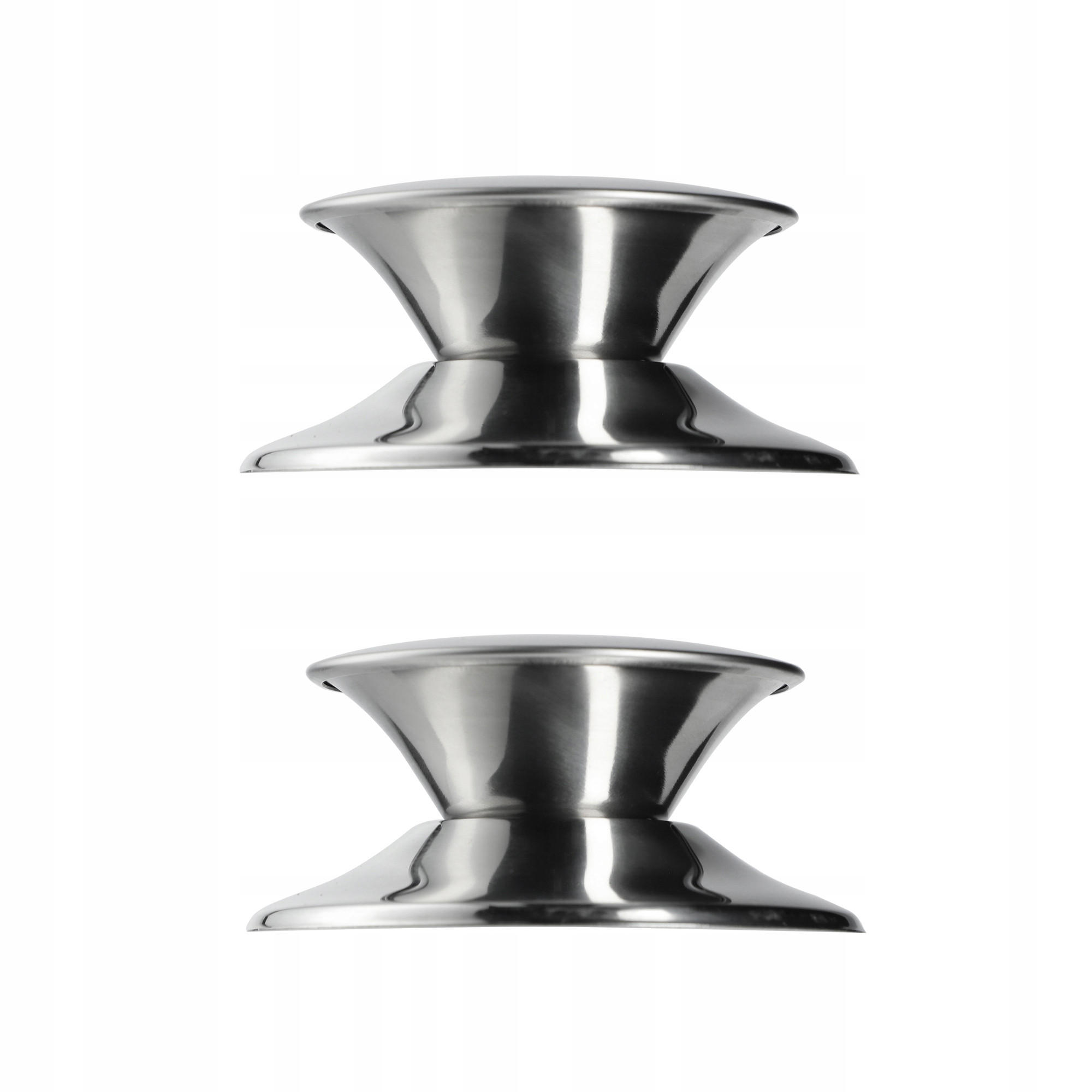 DECKELHALTER, Silber, 2 Stück - Silberfarben, Metall (7cm) - KADAX