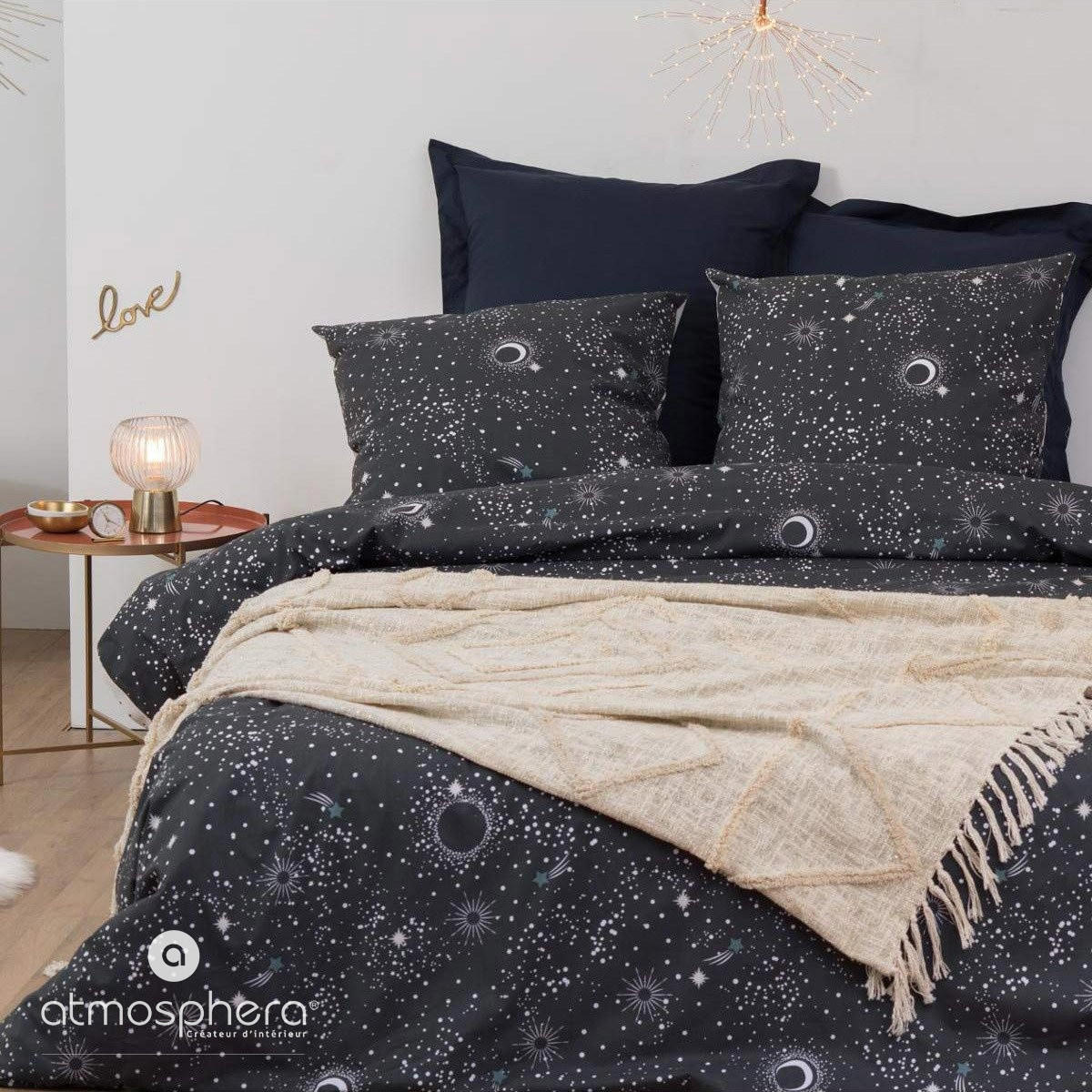 TAGESDECKE 130/180 cm - Beige, Naturmaterialien (130/180cm) - Atmosphera Createur d´interieur