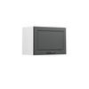 HÄNGESCHRANK R-Line Anthrazit Landhaus 60 cm Flach - Anthrazit/Weiß, Holzwerkstoff (60/40/31cm) - Vicco