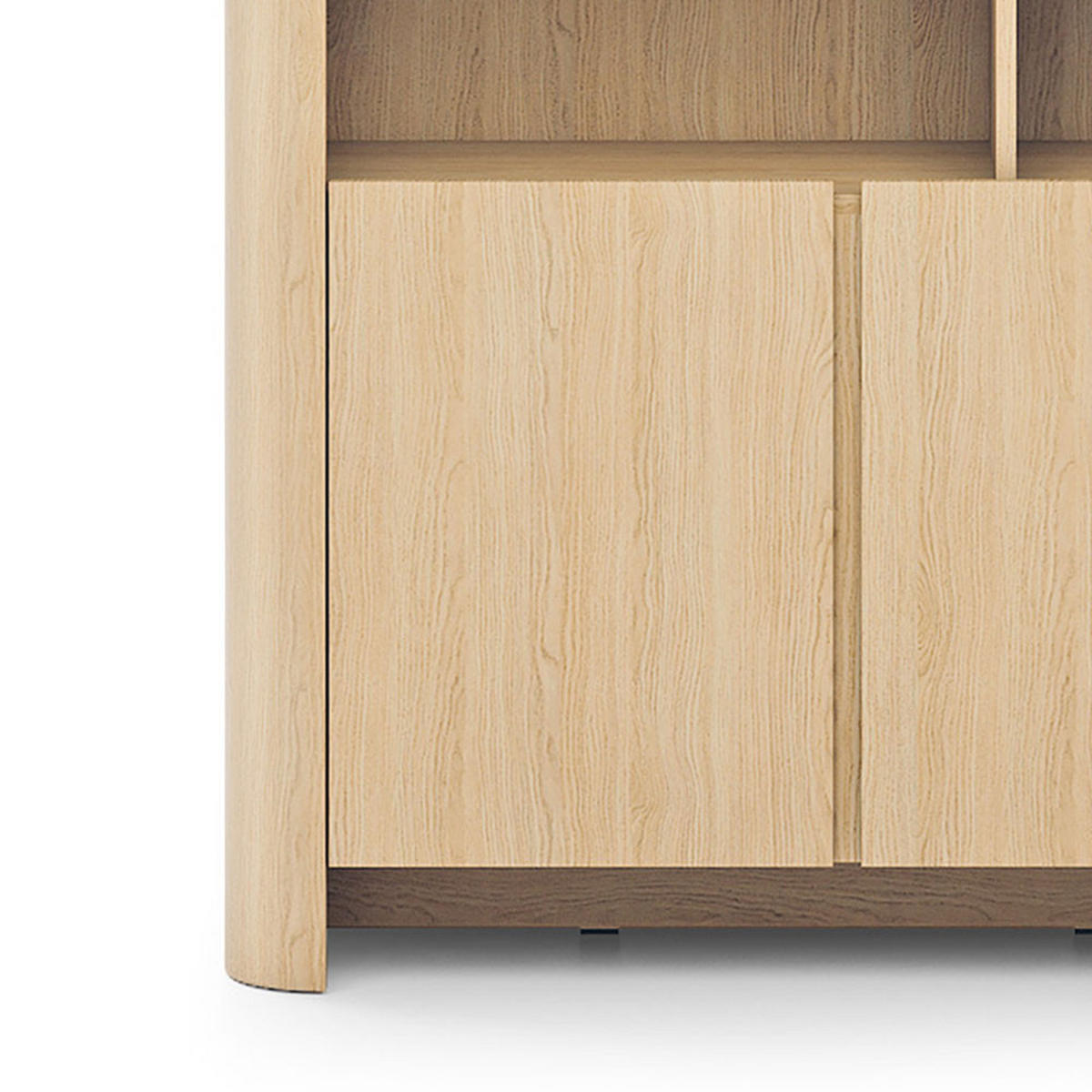 REGALSCHRANK Bari Eiche Vicenza 103 / 39 / 170cm - Kaschmir/Eichefarben, Holz/Holzwerkstoff (103/170/39cm) - Feldmann-Wohnen