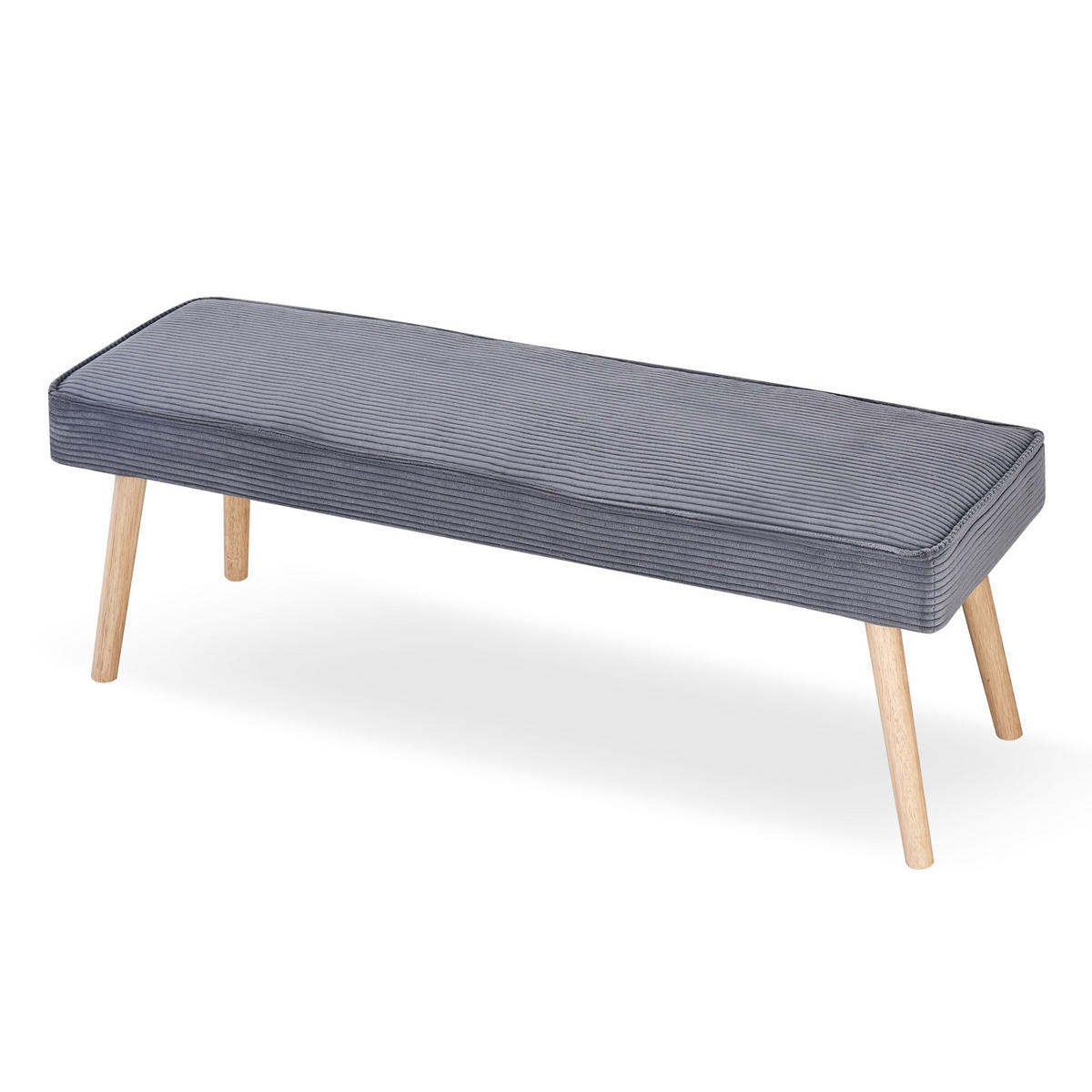 SITZBANK EMIL 160/42/50 cm Anthrazit - Anthrazit, Holz/Textil (160/50/42cm) - B&D Home