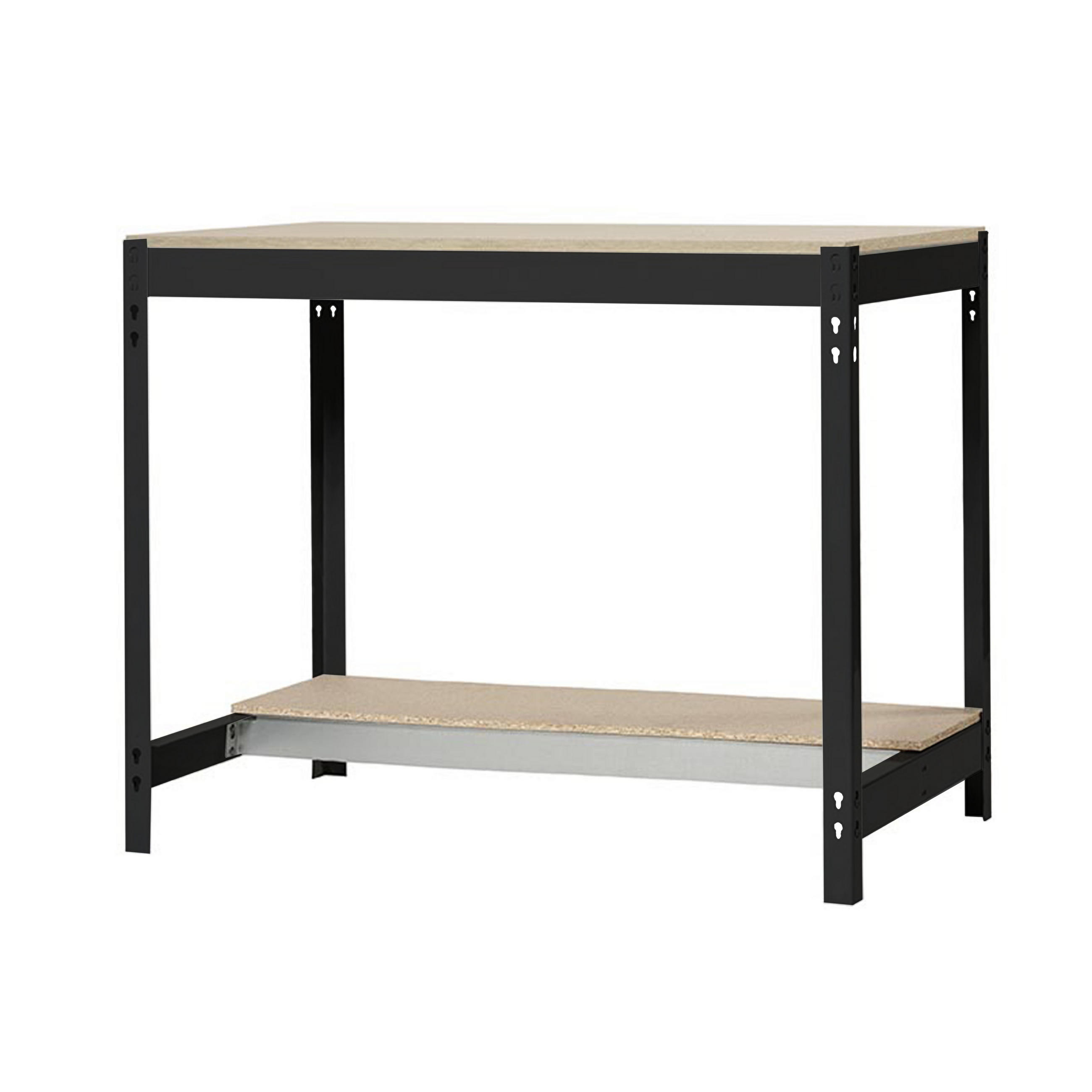 WERKBANK BUFFALO | HxBxT 84x90x76cm | Traglast 400kg | Anthrazit - Anthrazit, Holz (90/84/76cm) - PROREGAL