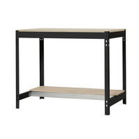 WERKBANK BUFFALO | HxBxT 84x90x76cm | Traglast 400kg | Anthrazit - Anthrazit, Holz (90/84/76cm) - PROREGAL