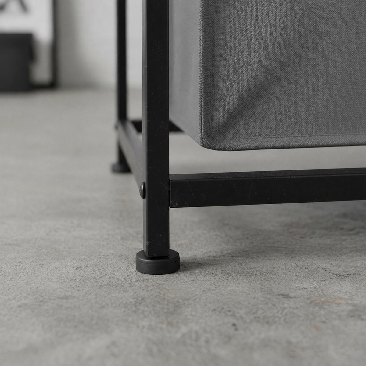 KOŠARA Siva za rublje 3 pretinca s policom 73,5x109,5x33 cm - višebojno, drvni materijal/tekstil (109.5/73.5/33cm) - Relaxdays