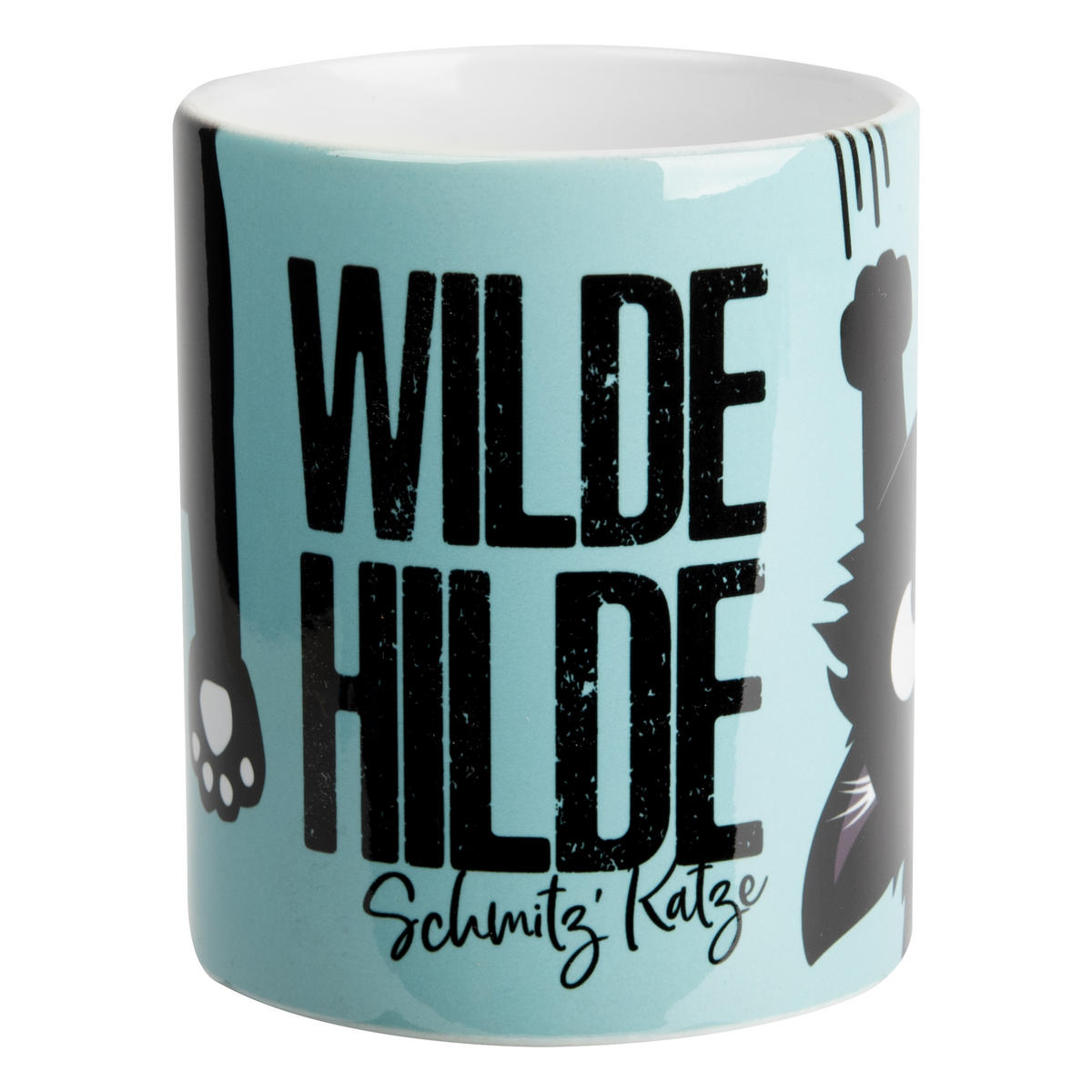 KAFFEEBECHER Ralf Schmitz Wilde Hilde Schmitz' Katze Blau 320 ml - Blau, Keramik (0.32L) - United Labels