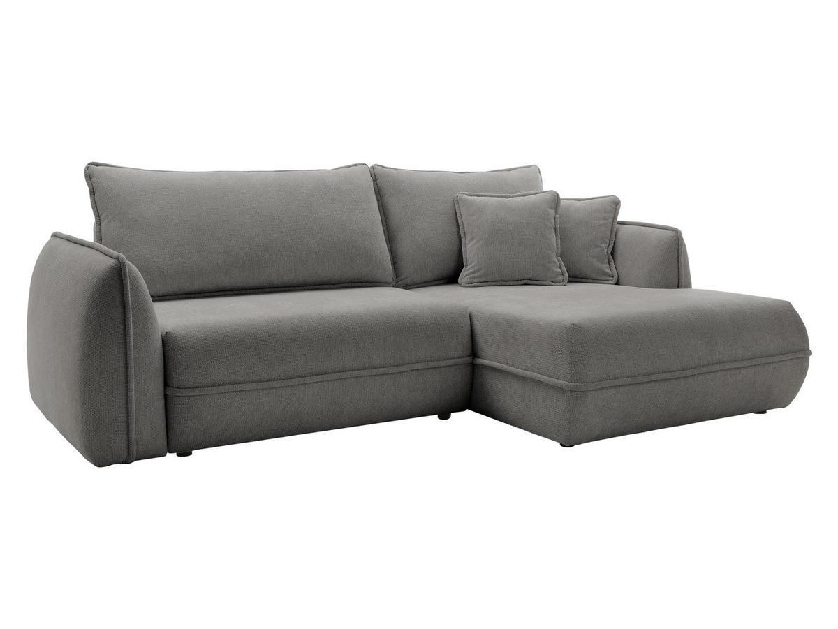 ECKSOFA Moho, Seite: Rechts - Schwarz/Grau, Holz/Kunststoff (254/162cm) - MIRJAN24