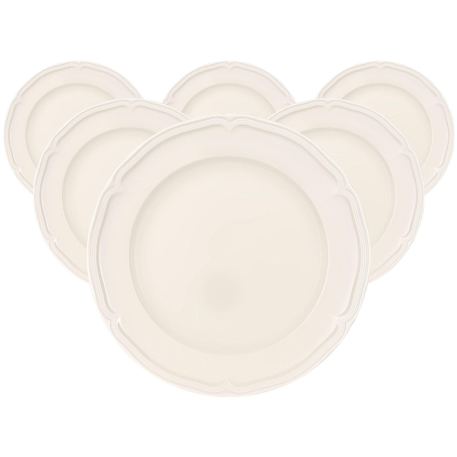 SPEISETELLER Manoir weiß ø 26,7 cm 6er Set - Weiß, Keramik (26.7cm) - Villeroy & Boch
