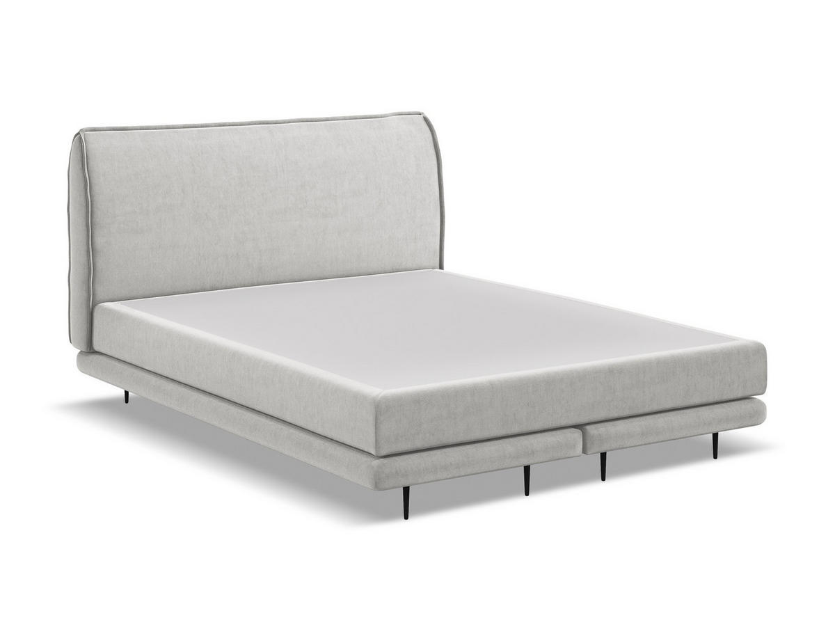 POLSTERBETT mit Bettkasten und Lattenrost 200x228 Beige - Beige/Schwarz, Kunststoff/Textil (180/200cm) - Makamii