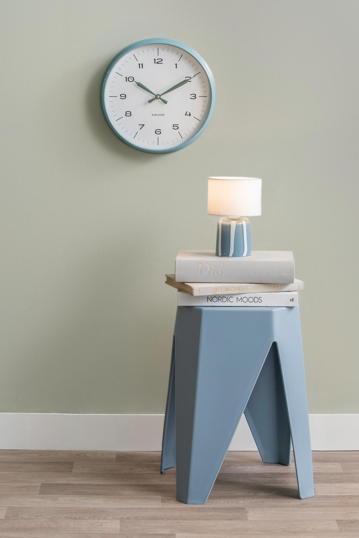 HOCKER Cherish 29/29/47 cm - Blau, Kunststoff (29/47/29cm) - Leitmotiv