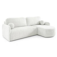 ECKSOFA Cremona BONO Mit Schlaffunktion Cremefarben - Weiß, Textil (212/160cm) - Sepro Meble
