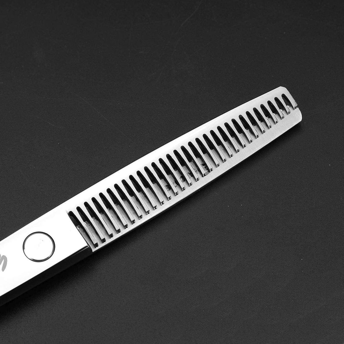 FRISEURSCHEREN Set 6 Zoll Edelstahl mit Zubehör - Silberfarben, Metall (6/1/15.2cm)