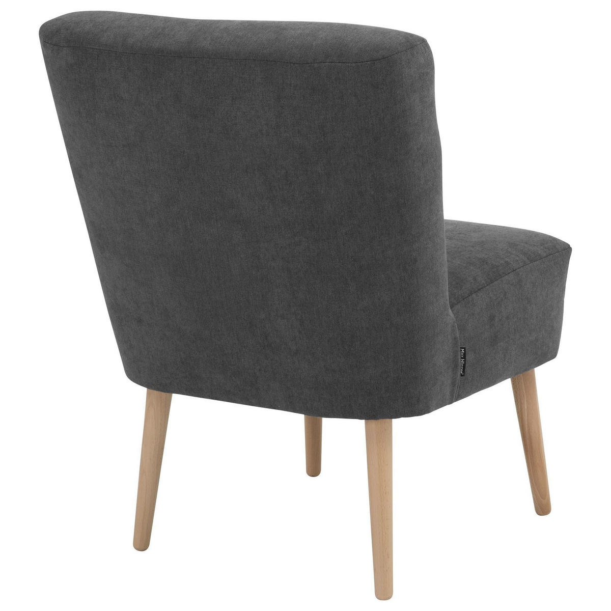 SESSEL Kamle Bezug Flachgewebe Buche natur / anthrazit - Anthrazit, Kunststoff (68/78/58cm) - 58aufmkessel