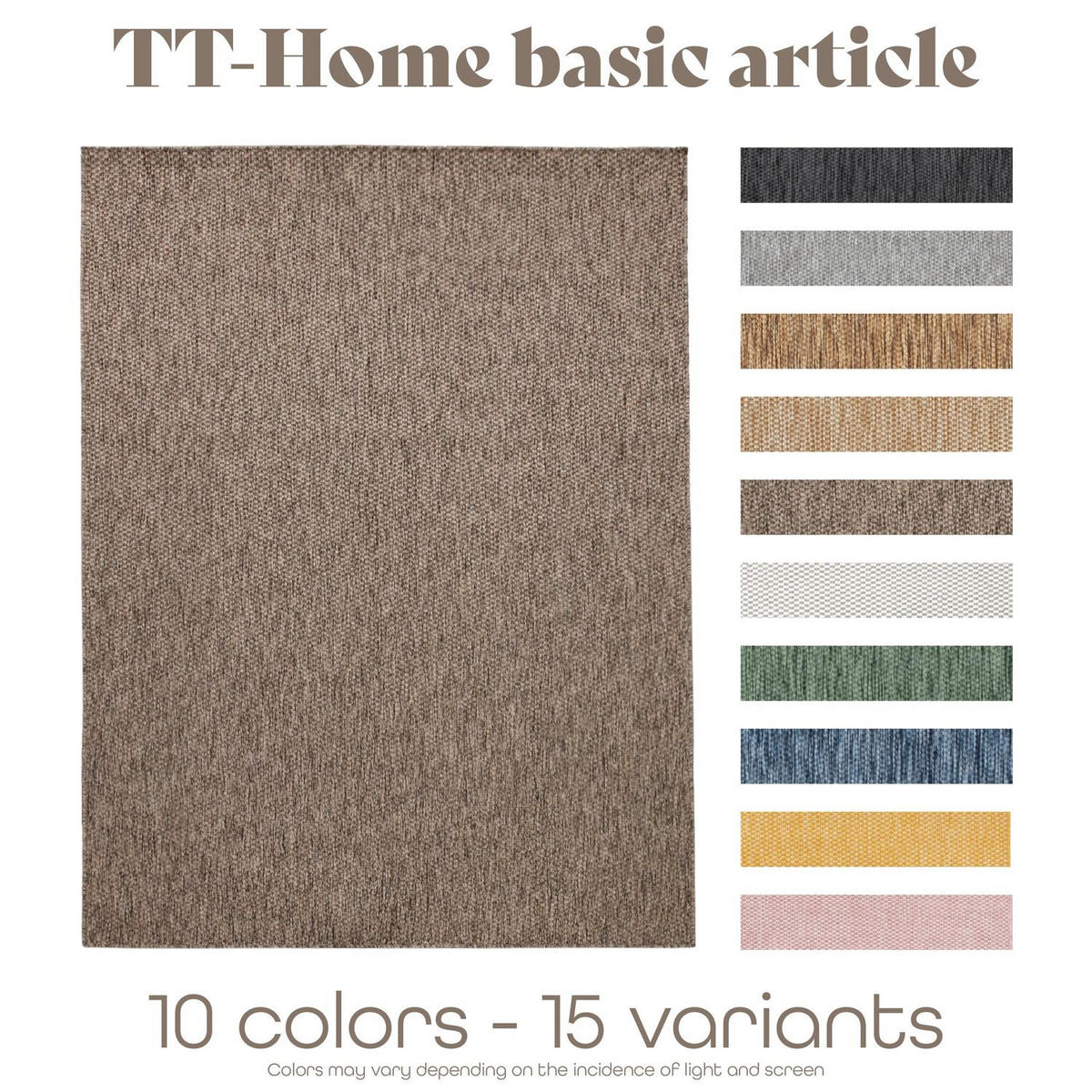 OUTDOORTEPPICH Taupe 240 x 340 cm - Taupe, Kunststoff (240/340cm) - TT Home