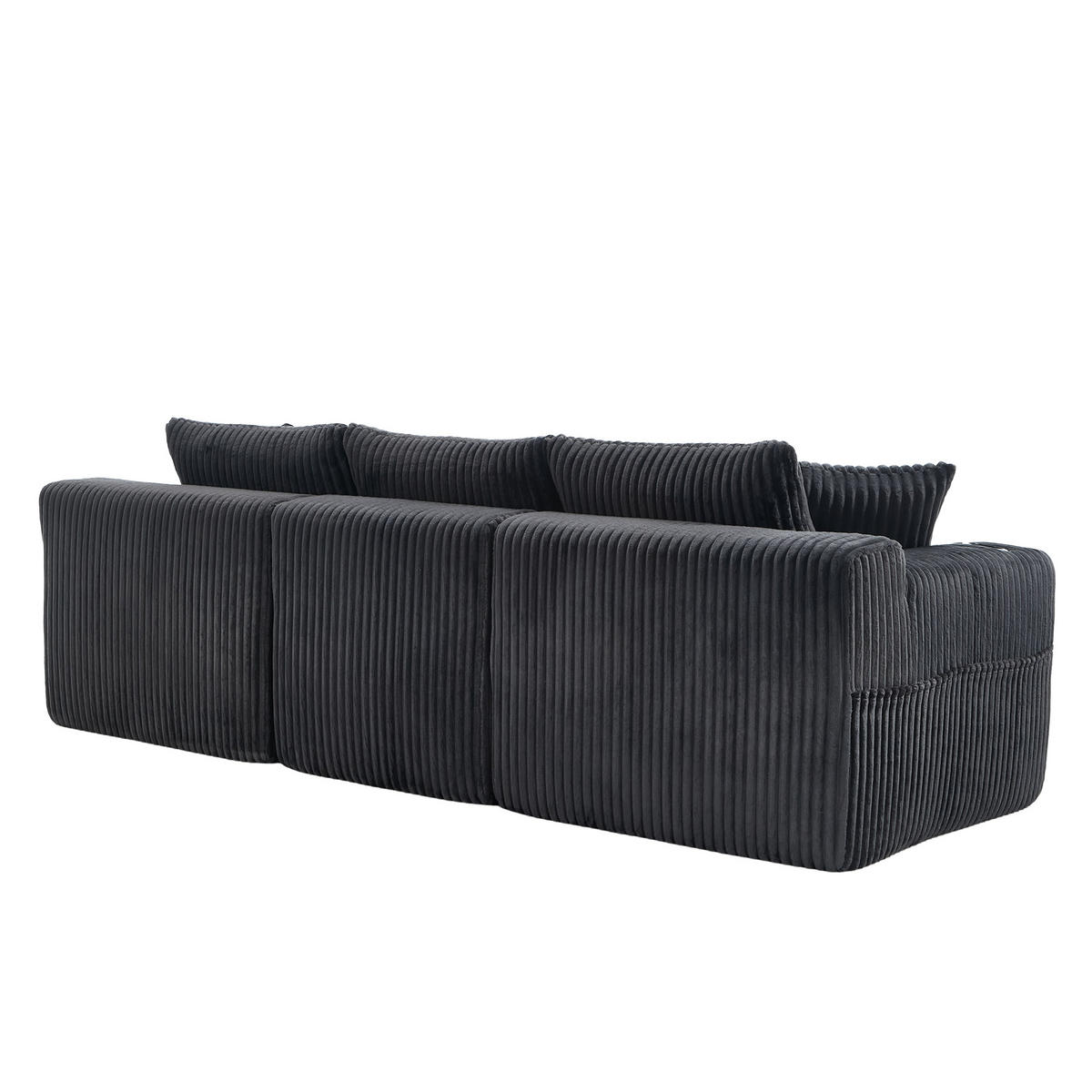 ECKSOFA 257/90-160/62 cm Grau - Grau, Textil (160/257cm)