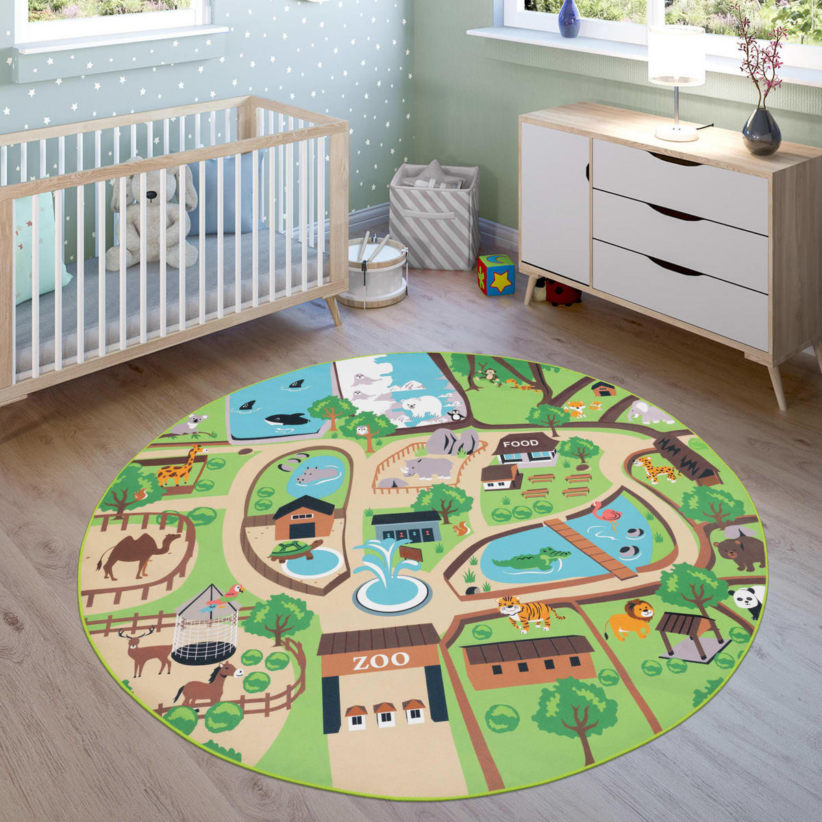 KINDERTEPPICH BINO 563 BEIGE 160D - Beige, Kunststoff (160/160cm) - Paco Home