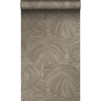 TAPETE tropische Blätter 53 cm x 10.05 m - Braun, Papier (53/1000cm) - Origin Wallcoverings