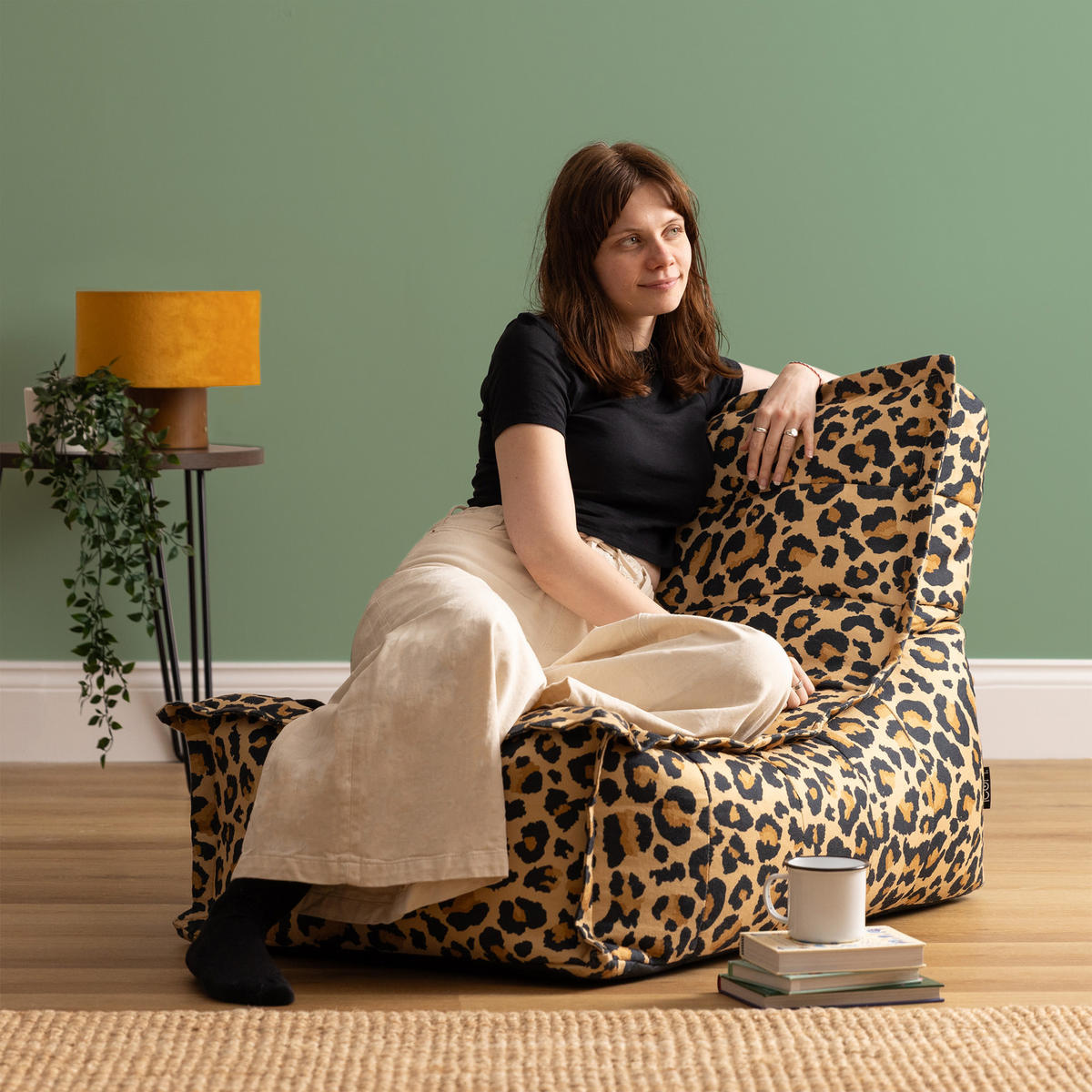 SITZSACK Liege Dolce Leopard - Multicolor, Textil (75/75/96cm) - icon
