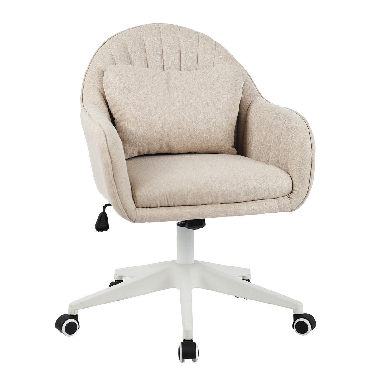 BÜRODREHSTUHL - Microfaser / Kunststoff - Grau, Kunststoff (59/93/65cm) - home24