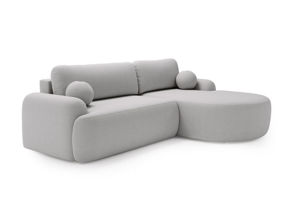 ECKSOFA Aurio Grau Rechts - Grau, Holz/Textil (261/177cm) - Graingold