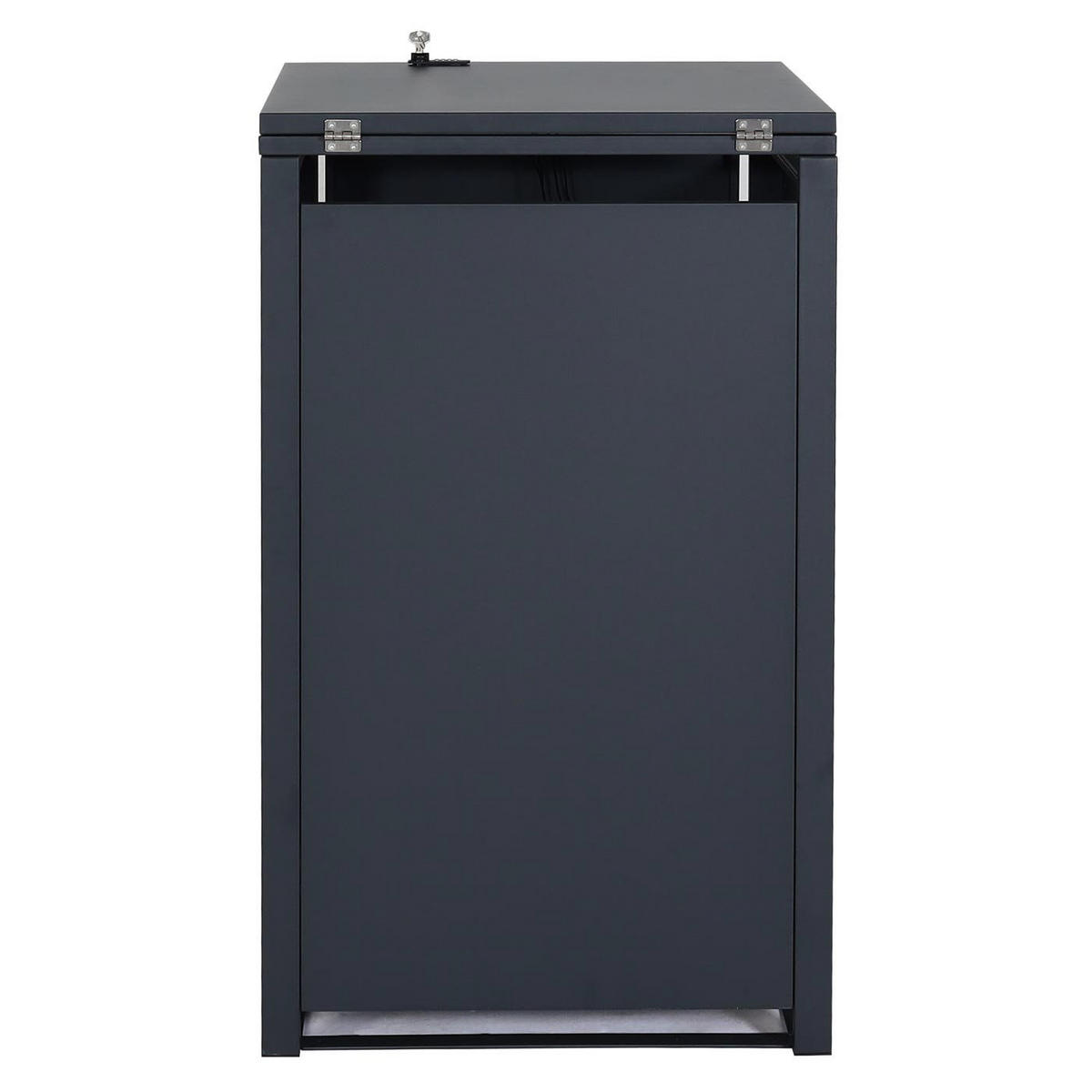 MÜLLTONNENBOX 1er 103x60x62cm erweiterbar Anthrazit - Anthrazit, Metall (60/103/62cm) - PROREGAL