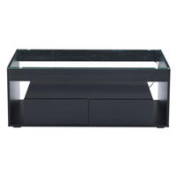 COUCHTISCH DE-183 Modellname Schwarz - Schwarz, Holzwerkstoff (50/100/40cm) - ComfortXL