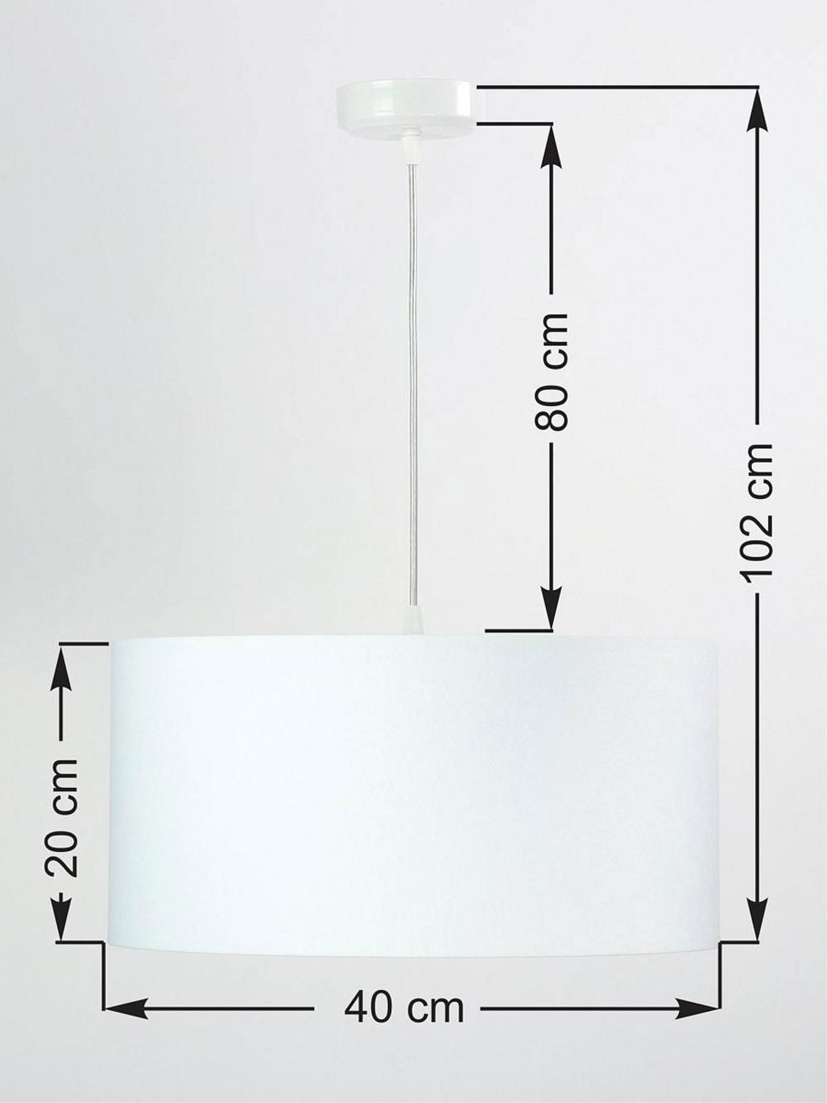 HÄNGELEUCHTE Grün 40/20 cm - Weiß/Grün, Kunststoff (40/0.6/20cm) - ONZENO