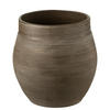 BLUMENTOPF GIO - Töpferei - Braun - M - Ø 25 cm - Braun, Keramik (25/25cm) - J-Line