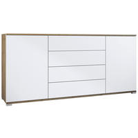 SIDEBOARD Santo Weiß matt - Weiß, Holzwerkstoff (166.5/75.5/35cm) - Vladon