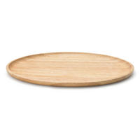 TABLETT Oval, Gummibaumholz, 23.5 x 15.5 cm - Braun, Holz (12/2/22cm) - Continenta