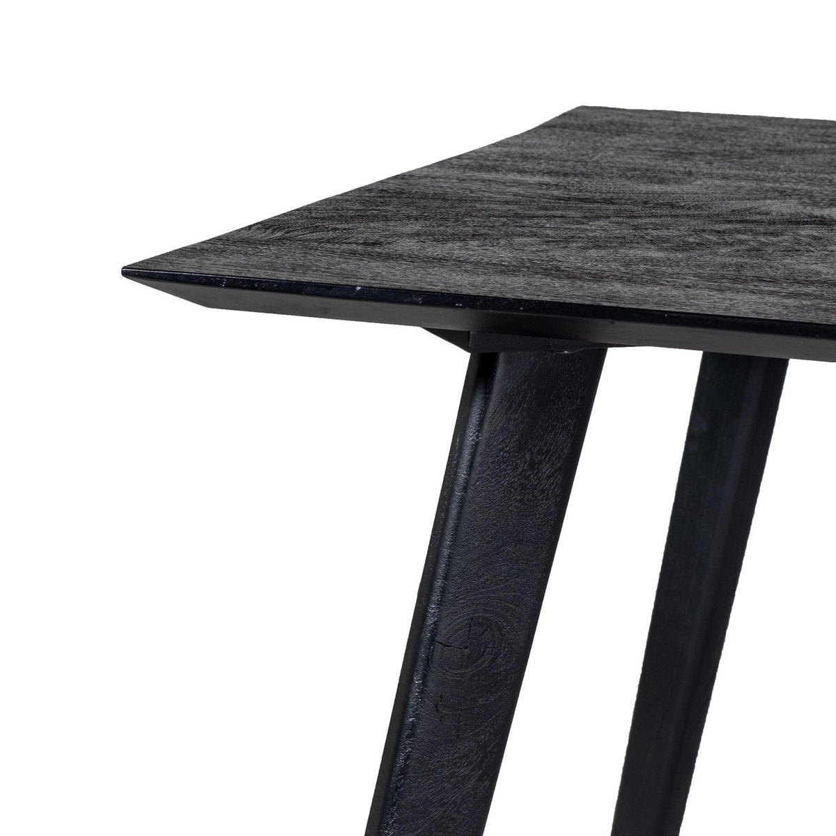 ESSTISCH aus Mangoholz 240cm, natürlich - Schwarz, Holz (240/90/90cm) - Giga Meubel