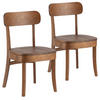 STUHL-SET 2 Nala Walnussfarbe, Massivholz - Walnussfarben, Holz (45/83/49cm) - VS Venta-stock