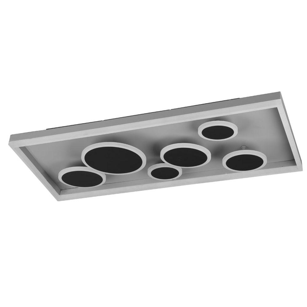 LED DECKENLEUCHTE Harriet Anthrazit - Anthrazit, Metall (80/40/9cm)