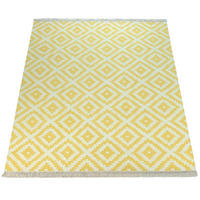 NATURFASER-TEPPICH KENITRA 500 GELB-WEISS 120X170 - Hellgelb, Naturmaterialien (120/170cm) - Paco Home