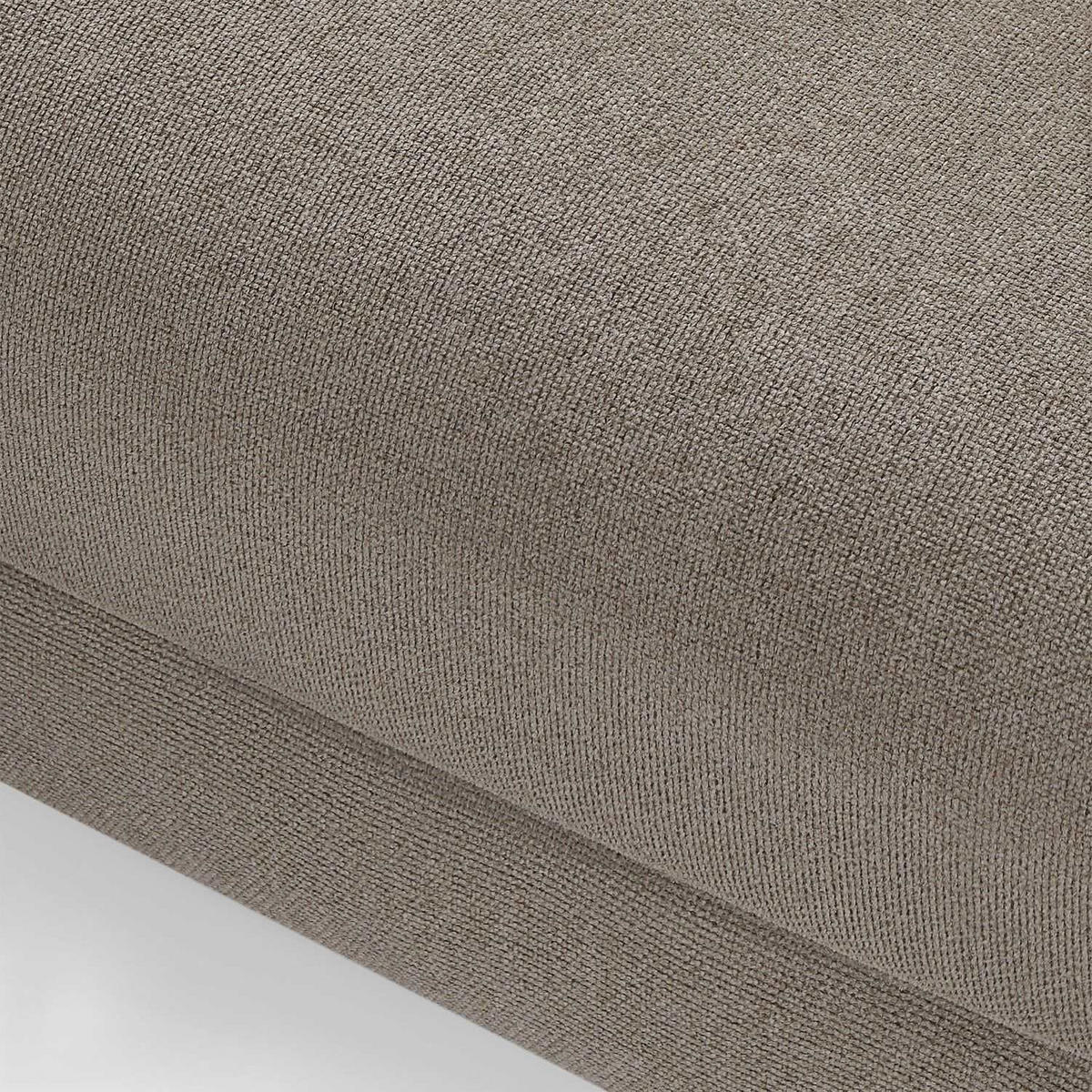 ECKSOFA Webstoff Beige - Beige/Schwarz, Textil/Metall (290/95cm) - Furnhouse