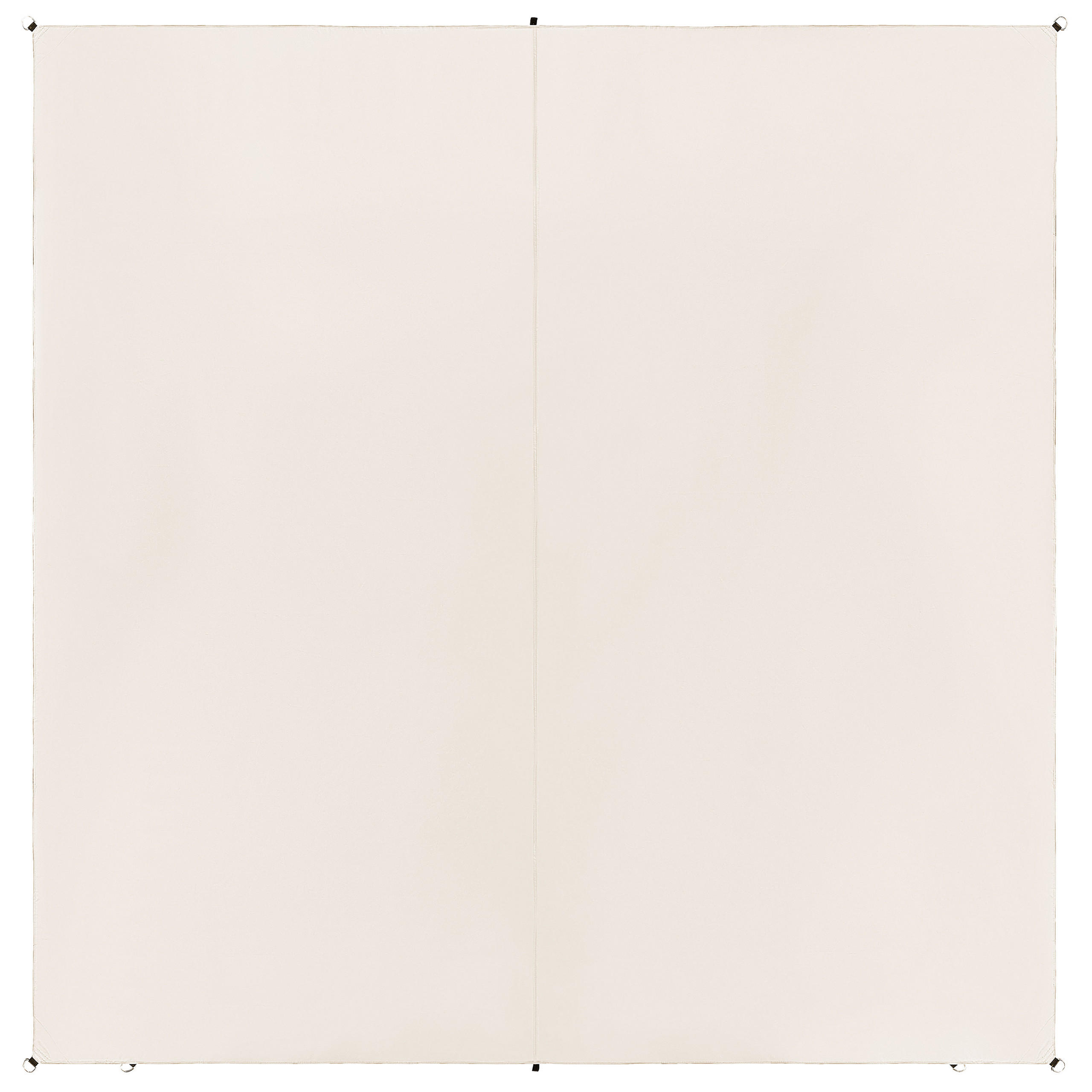 SONNENSEGEL cremeweiß quadratisch 300/300 cm Lukka - Weiß, Kunststoff (300/300cm) - Beliani