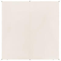 SONNENSEGEL cremeweiß quadratisch 300/300 cm Lukka - Weiß, Kunststoff (300/300cm) - Beliani