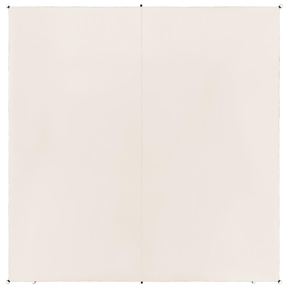 SONNENSEGEL cremeweiß quadratisch 300/300 cm Lukka - Weiß, Kunststoff (300/300cm) - Beliani