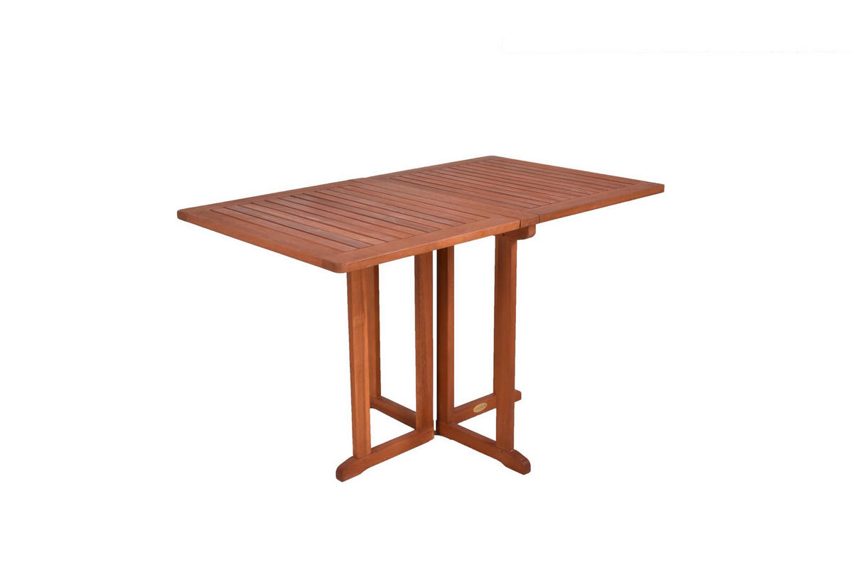 GARTENTISCH Angers eckig klappbar Klapptisch - Braun, Holz (120/70/73cm) - DELUKE