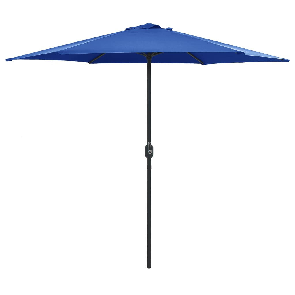 SONNENSCHIRM mit Aluminium-Mast 270x246 cm Azurblau - Blau, Textil (270/270cm) - furnicato