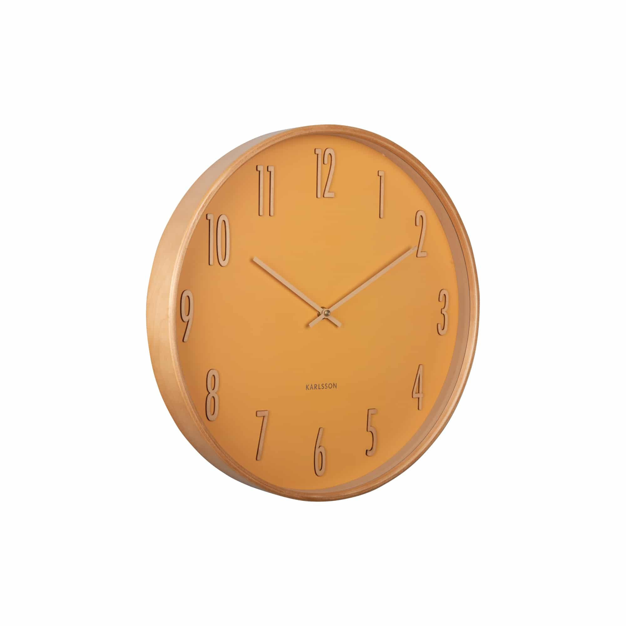 WANDUHR Gracil Gelb 40/5/40 cm - Gelb, Holzwerkstoff (5/40/40cm) - Karlsson