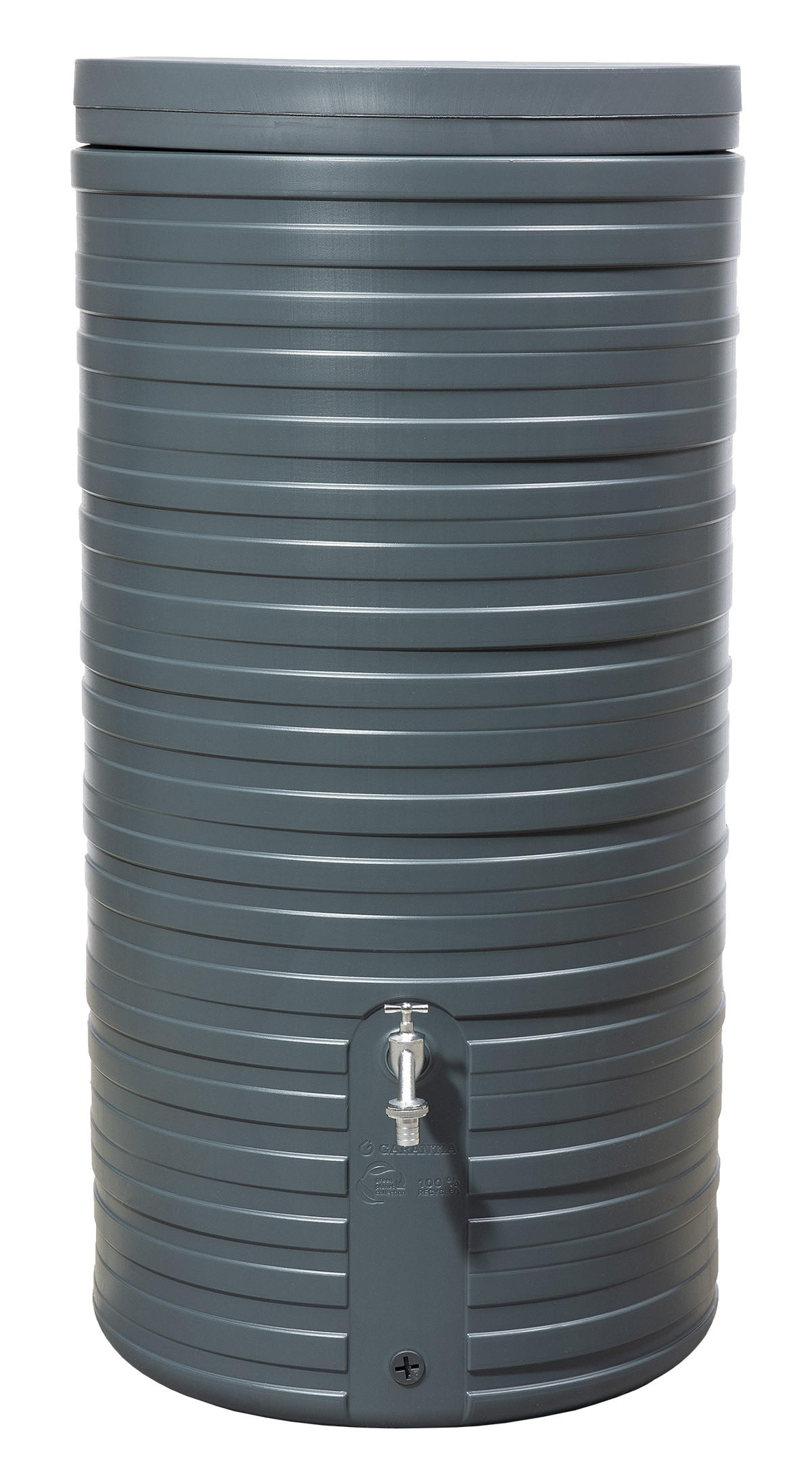 REGENTONNE 300 L, graphite grey inkl. Deckel - Graphitfarben, Kunststoff (59/118/59cm) - GARANTIA
