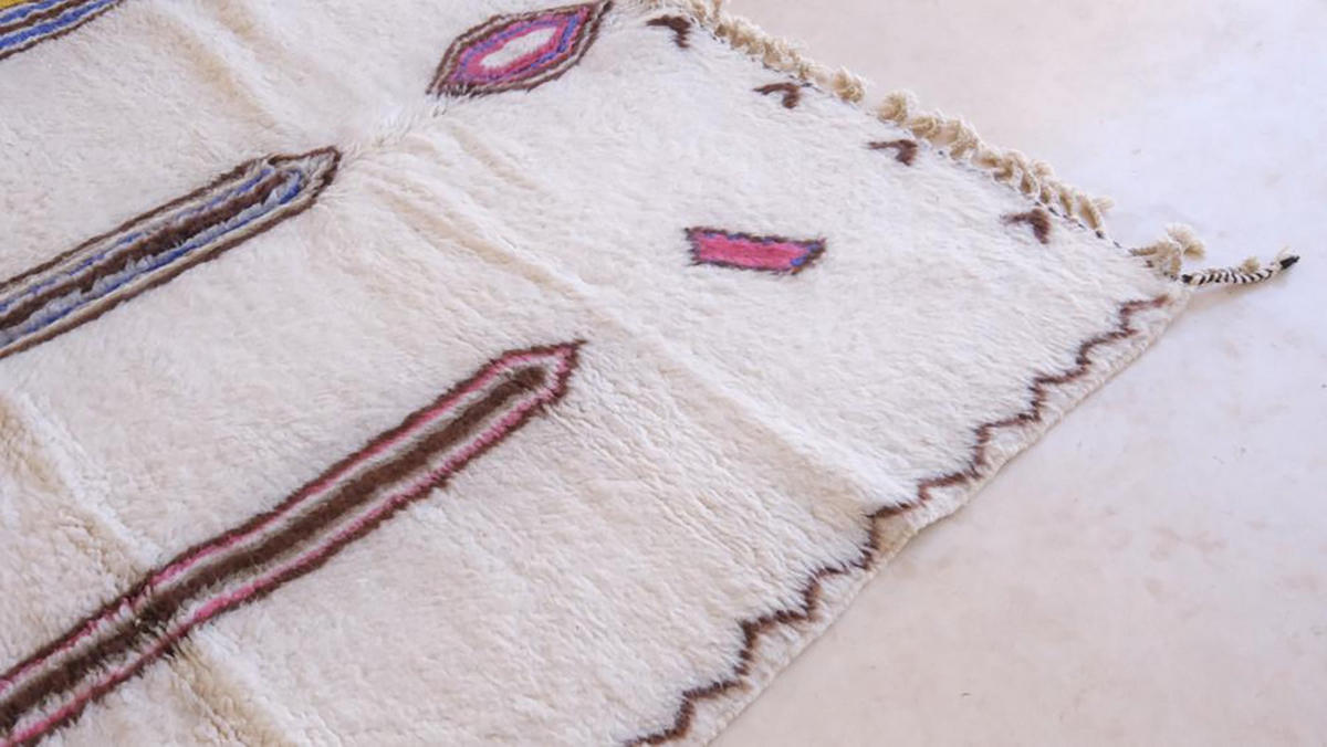 BERBERTEPPICH aus Marokko modern aus Wolle mehrfarbig - Multicolor, Naturmaterialien (211/286cm) - AFK Living