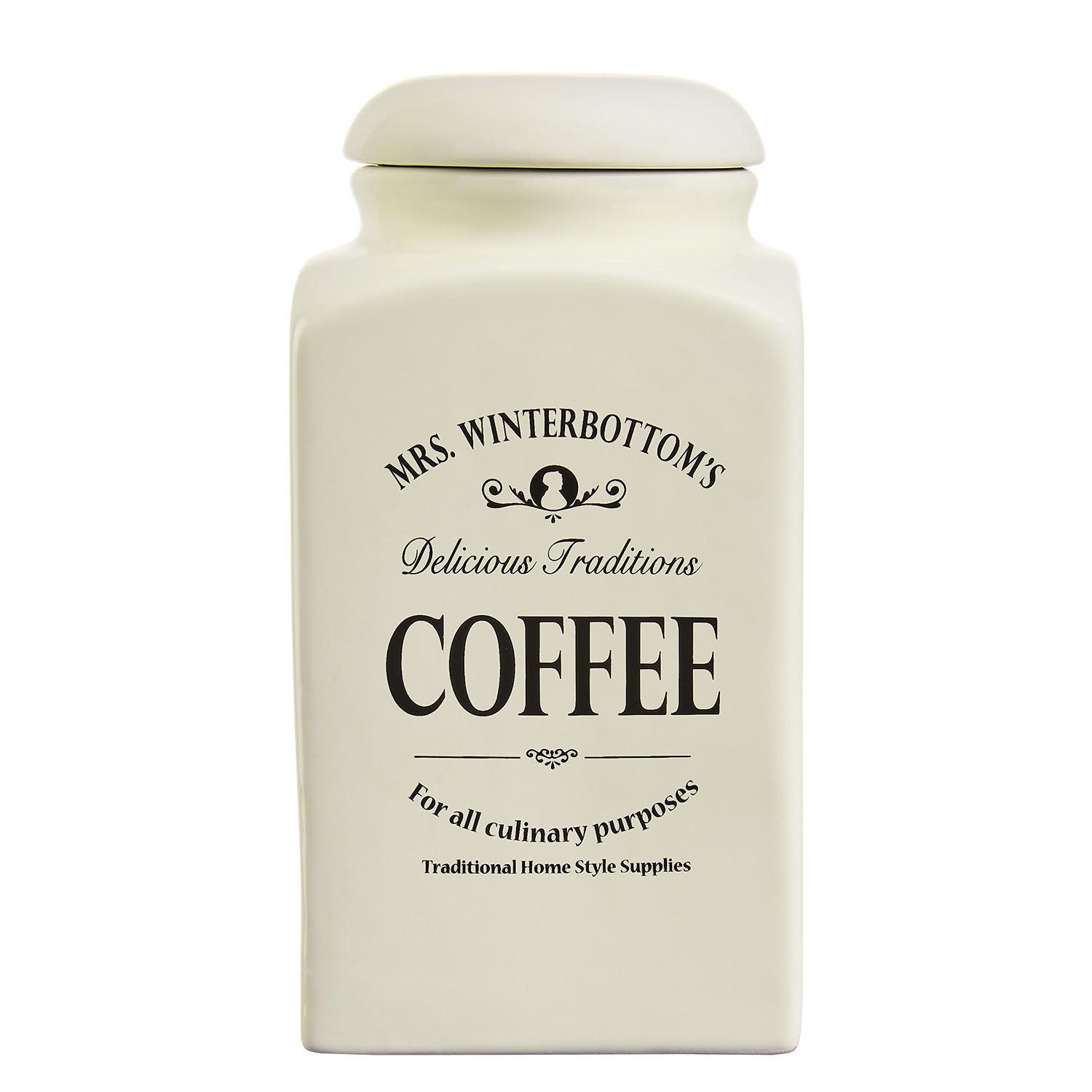 KAFFEEDOSE (2er Set) Mrs. Winterbottom's - Beige, Keramik (11/21cm) - Butlers