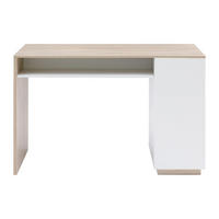 BARMÖBEL - 150 cm x 60 cm - Holz, Platte - Naturfarben Hell, Weiß - ANOSKI - Naturfarben/Weiß, Holz (150/100/60cm) - Vente-Unique
