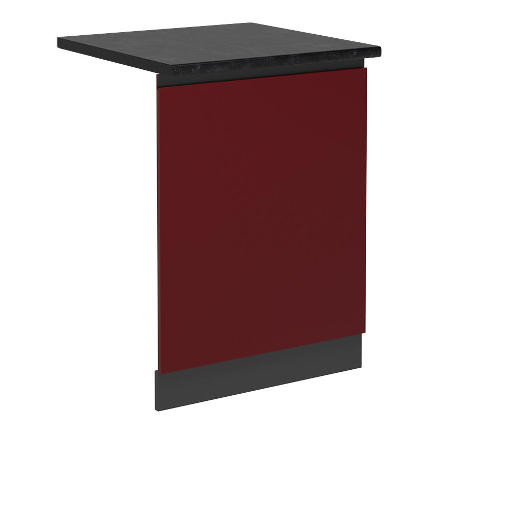 DISKMASKINENS FRONTPANEL R-Line R&ouml;d 60 cm , AP Antracit R&ouml;d, Antracit 81.8/60/60 cm