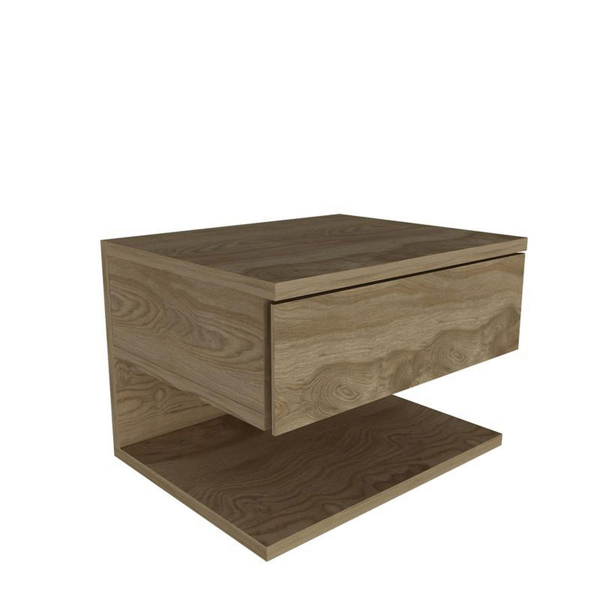 NACHTTISCH Vivid Oud - Braun, Holzwerkstoff (35/31.4/45cm) - Decorotika