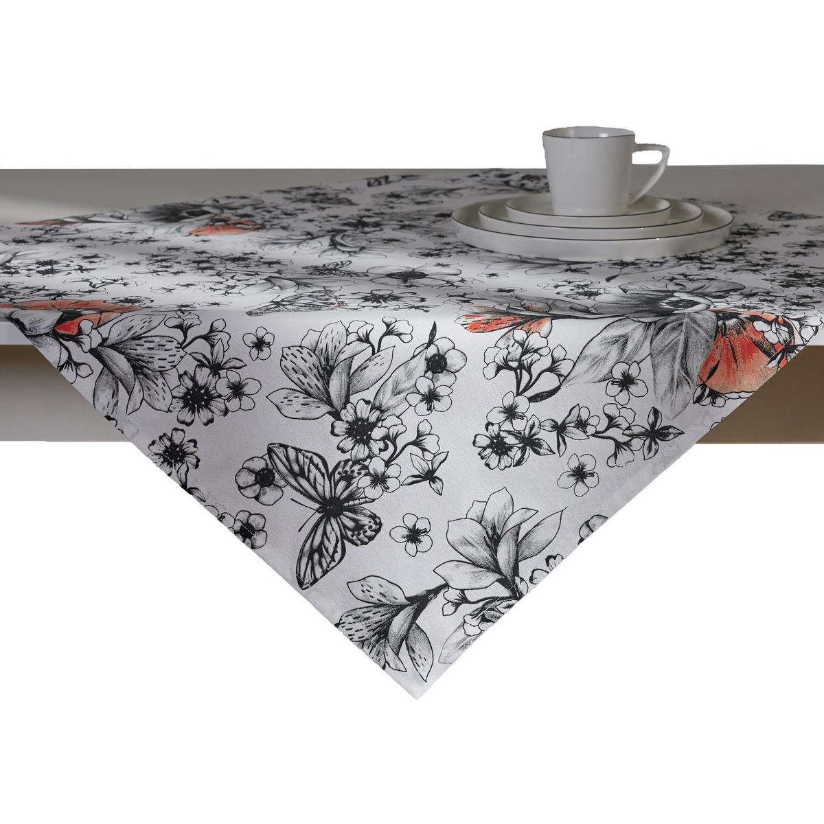 TISCHDECKE Carmir - Weiß, Textil (80/80/1cm) - home&you