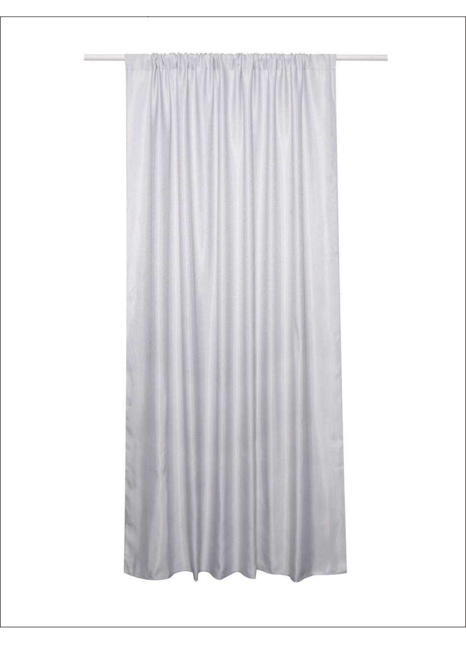 VORHANG Sausa - Hellgrau, Textil (140/1/250cm) - home&you